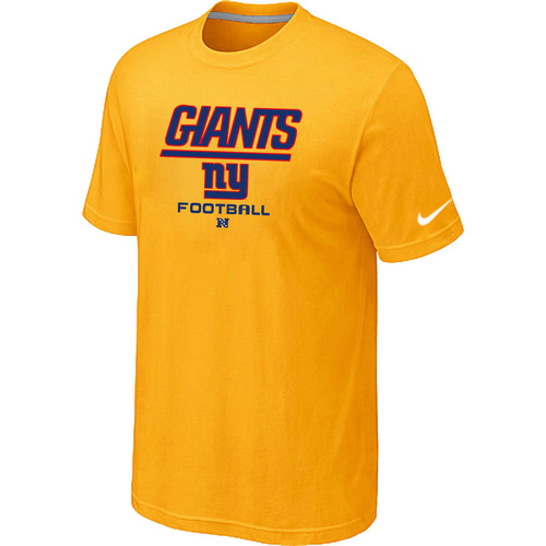 Nike New York Giants Critical Victory NFL T-Shirt - Yellow